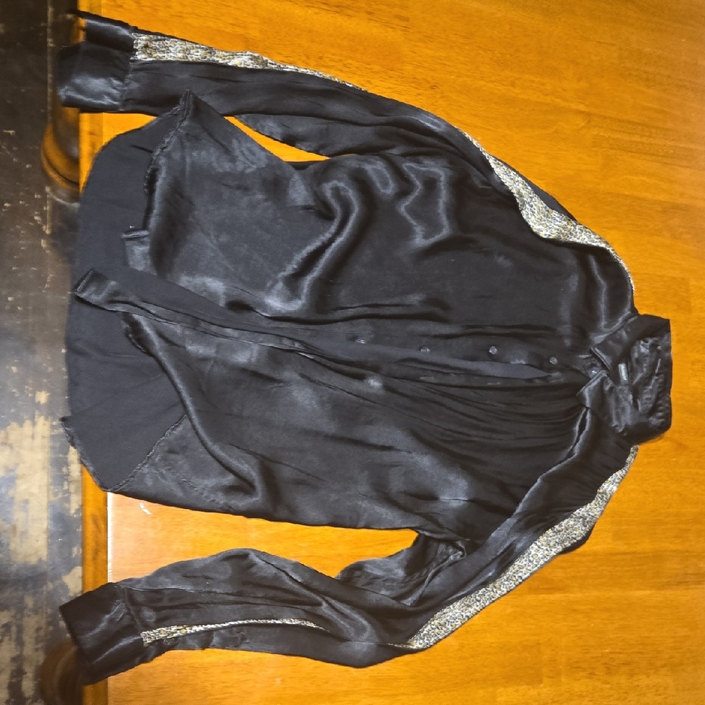 Zara Black Relaxed Fit Shirt